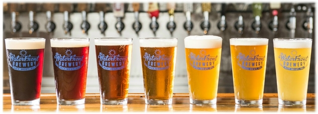 beer selection at the waterfront brewery in key west