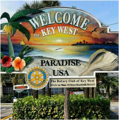 welcome to key west sign